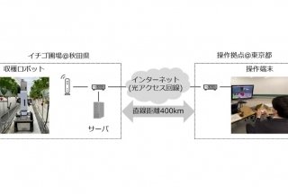 NTTグループ、遠隔収穫ロボットで400km離れた場所のいちご収穫に成功
