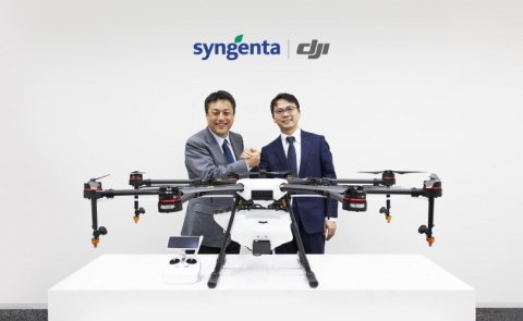 DJIとシンジェンタ、農業ドローンと農薬の安心・安全に向けて協力