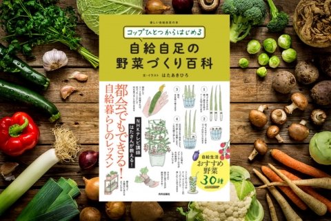 水耕栽培で自給自足入門 書籍「コップひとつからはじめる 自給自足の野菜づくり百科」発売