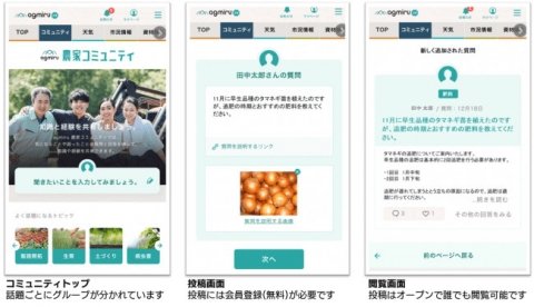 農業経営支援のプラットフォーム「AGMIRU」が新サービス『農家コミュニティ』をスタート