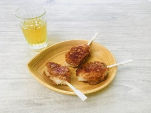 フライパンで簡単！残りごはんで作る「五平餅」【ごはんソムリエのお米レシピ】