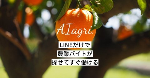 愛媛県発の地方ベンチャーが農業に特化したアルバイトマッチングサービス「AIagri.（アイアグリ）」をスタート