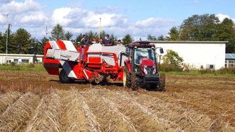 ロボットトラクター1台でばれいしょの無人収穫を実証 収穫労務費を4割削減