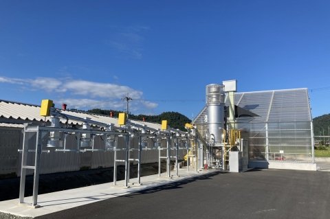 ヤンマーES、「もみ殻バイオ炭製造装置」の実証試験を滋賀県で開始