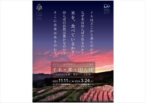静岡県のふじのくに地球環境史ミュージアムで米をテーマにした企画展が開催中
