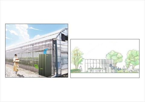 九州大学ら、大気からCO2を回収できる「m-DAC」の施設園芸における社会実装に向け連携