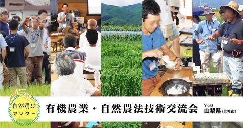 自然農法センター、水稲をテーマにした「有機農業・自然農法技術交流会」を7月30日に山梨県で開催