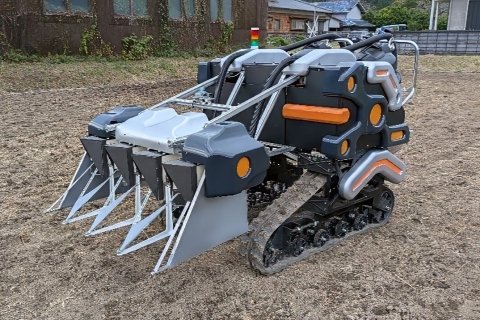 テムザック、再生二期作にも対応する稲作向け収穫ロボット2種を発表