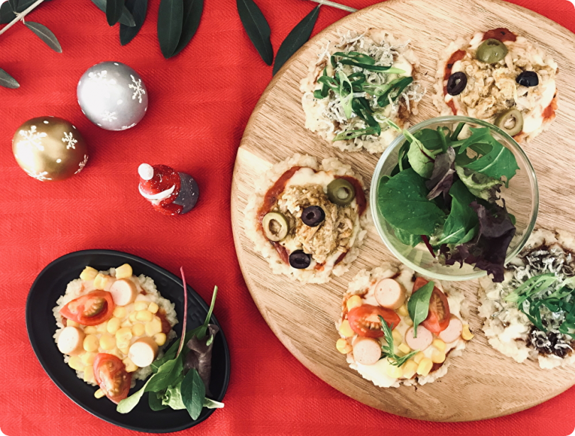 おうちクリスマスに ホットプレートで 玄米ピザ ごはんソムリエの玄米レシピ 農業とitの未来メディア Smart Agri スマートアグリ